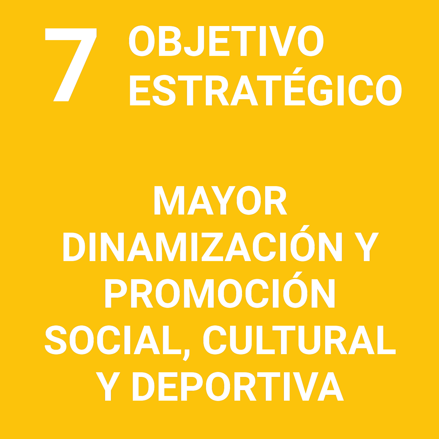 O.E.7 - Mayor dinamización y promoción social, cultural y deportiva