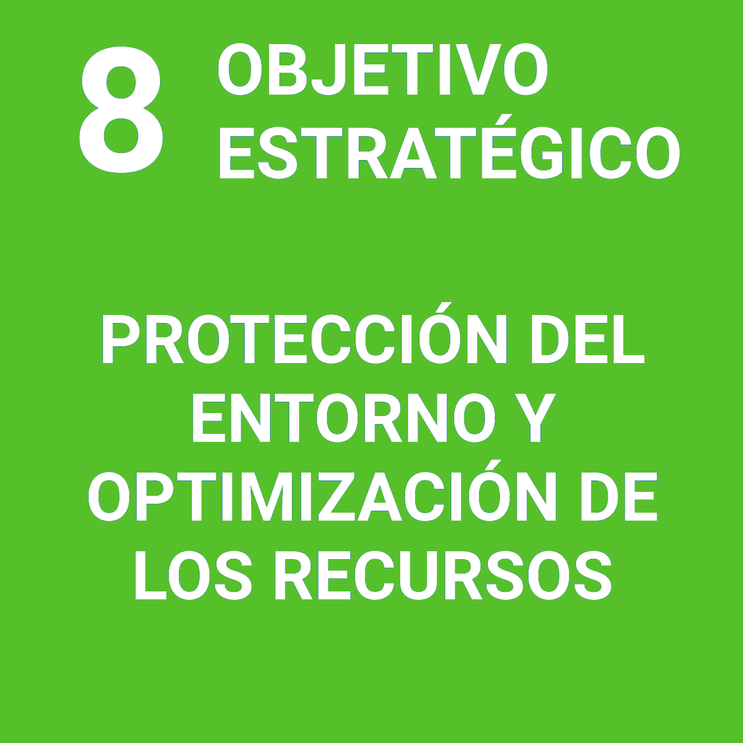 O.E.8 - Protección del entorno y optimización de los recursos