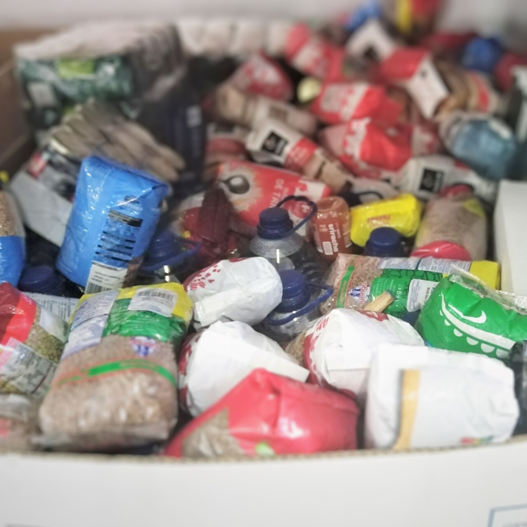 La Diputación dona 386 kilos de comida al Banco de Alimentos